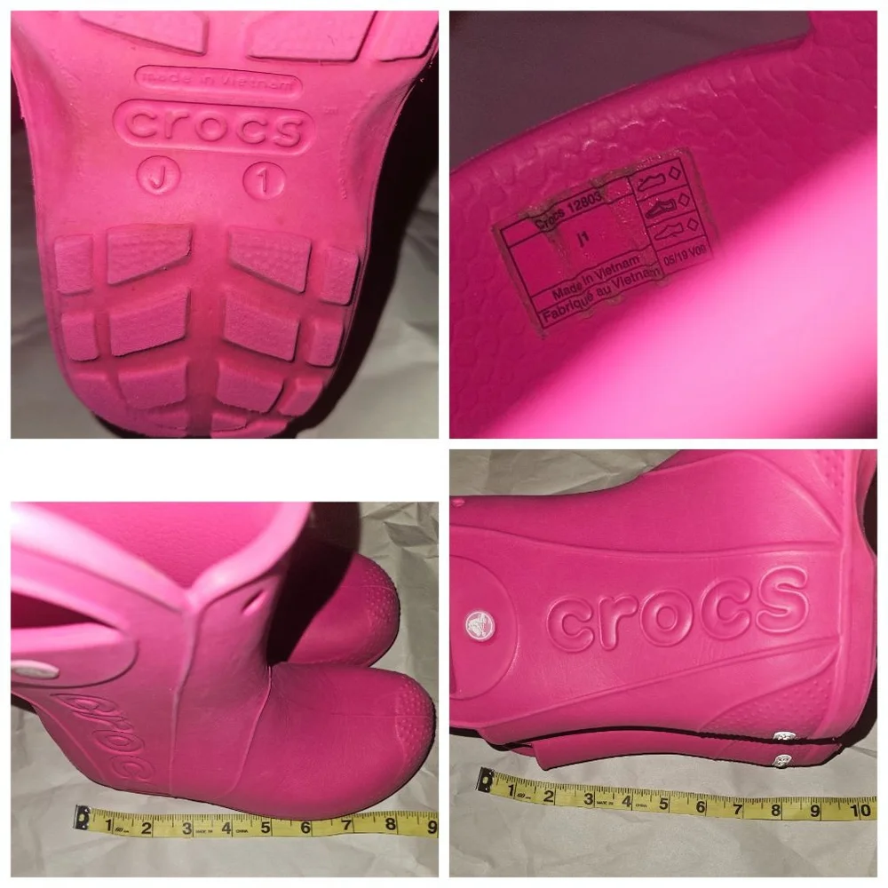 Crocs Kids Handle It Rain Boots (Little Girl) Size 1